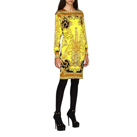 yellow VERSACE Women Dresses 